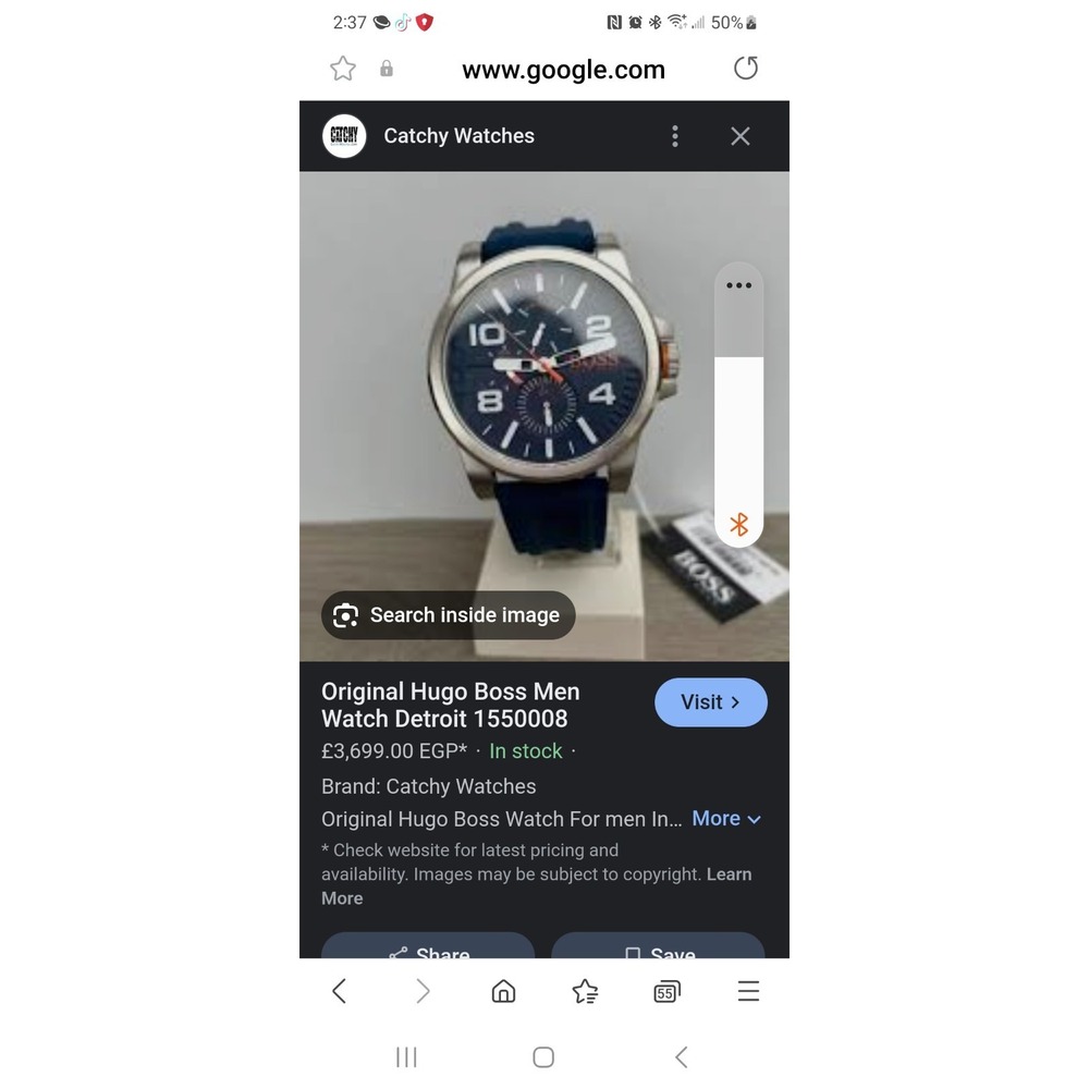 Hugo Boss watch men, Blue bands NWT